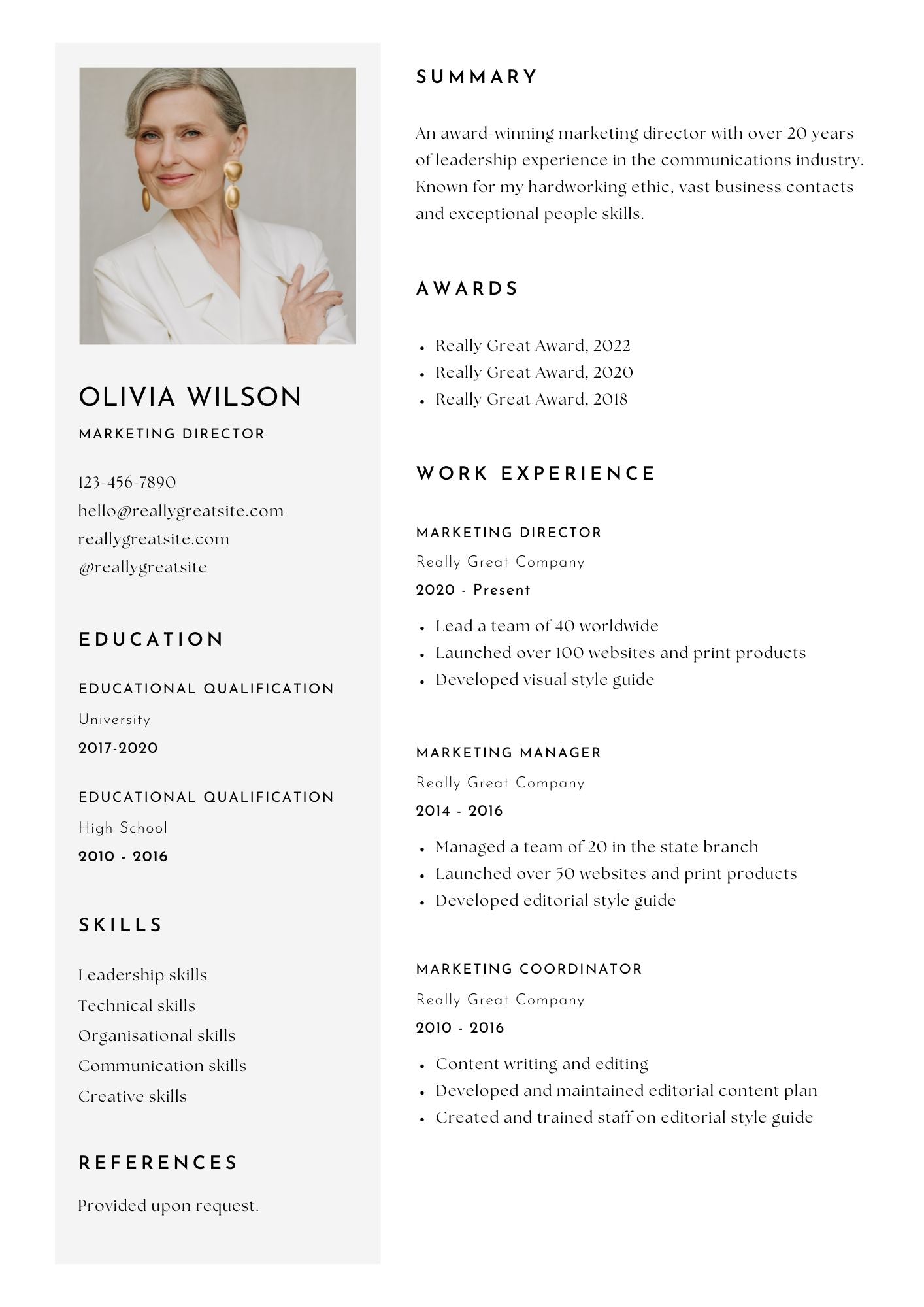 Classic CV Template