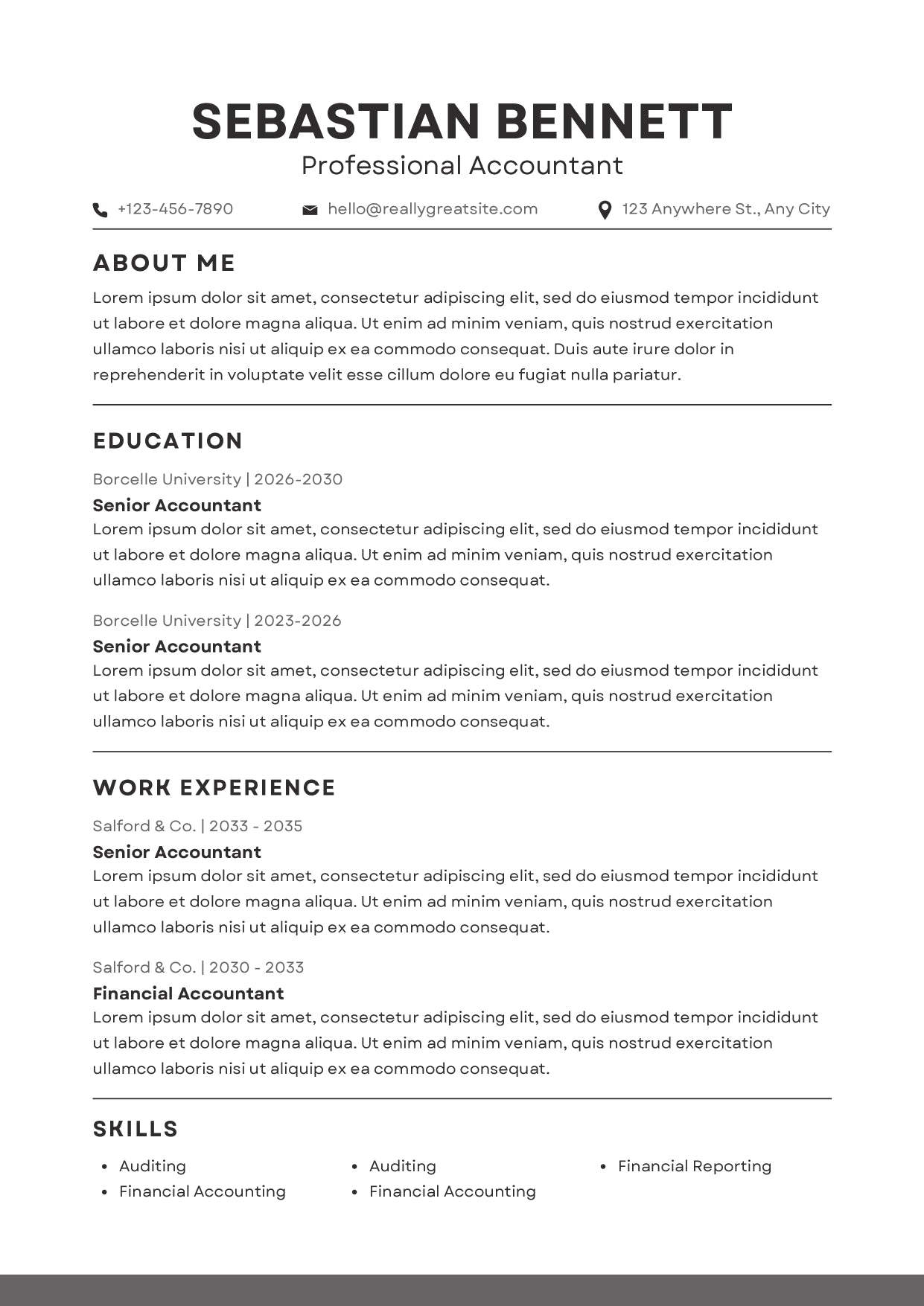 Modern CV Template